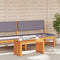vidaXL - Tuin - Koffietafel - 70x35x35 - cm - Massief - Acaciahout