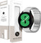 Selencia Stalen magnetisch 20 mm bandje - Geschikt voor Samsung Galaxy Watch 6 (Classic) / 5 (Pro) / 4 (Classic) / 3 – Garmin Venu / 2 plus / Sq - Forerunner 245 / 55 - Zilver