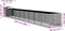 vidaXL - Kippenhok - met - ren - 117x1017x123 - cm - staal - antracietkleurig