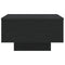 vidaXL - Salontafel - met - LED-lampen - Zwart - Eiken - 55x55x31 - cm