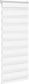 vidaXL - Zebra - rolgordijn - 65x100 - cm - stofbreedte - 60,9 - cm - polyester - wit
