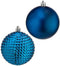 Set kerstballen Blauw Plastic Ø 8 cm (6 Stuks)