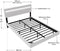 Zwevend Bed Lissabon - 140x200cm - LED Verlichting - Wit