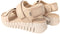 Ecco Gruuv Sandalen - Platte Sandalen - Klittenbandsluiting - Beige