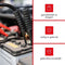Toolland Acculader 12/24 V - Acculader auto met booster/starthulp 9 A - Thermische overbelastingsbeveiliging ampèremeter - Rood