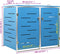 vidaXL - Containerberging - dubbel - 138x77,5x112,5 - cm - roestvrij - staal
