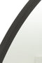 J-Line spiegel Rond - metaal - zwart - medium - Ø 50 cm