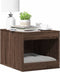 vidaXL - Kattenbakkast - 47x59x42 - cm - bewerkt - hout - bruin - eikenkleurig