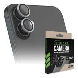 Striker Single Lens Glass Camera Protector - Transparent - Apple iPhone 16/16 Plus/17
