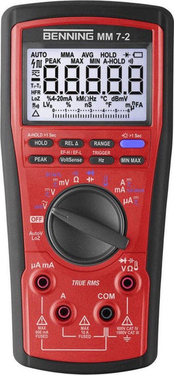 Benning MM 7-2 Multimeter Digitaal CAT III 1000 V, CAT IV 600 V Weergave (counts): 60000