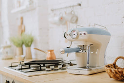 Ariete 1389 - Retro Espresso Machine - 900 Watt 15 bar - Vintage Sky Blue