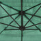 vidaXL - Parasol - met - stalen - paal - 269x269x235 - cm - groen