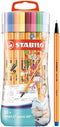 STABILO point 88 - Fineliner 0,4 mm - Sleeve Pack - Met 30 Verschillende Kleuren