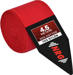 NRG - Bandage Boksen - Boksbandages - Hand Wraps - 450 cm - Heren - Dames - Rood