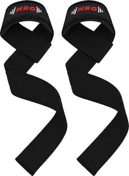 NRG fitness Lifting Straps - Deadlift Straps - Zwart - Krachttraining Accessoires - Powerlifting - Bodybuilding - Gym Straps - Fitness - Set