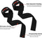 NRG fitness Lifting Straps Deluxe - Deadlift Straps - Met extra grip op de halterstang - Zwart - Krachttraining Accessoires - Powerlifting - Bodybuilding - Gym Straps - Fitness - Set