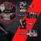 NRG fitness Lifting Straps Deluxe - Deadlift Straps - Met extra grip op de halterstang - Zwart - Krachttraining Accessoires - Powerlifting - Bodybuilding - Gym Straps - Fitness - Set