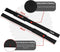 NRG fitness Lifting Straps Deluxe - Deadlift Straps - Met extra grip op de halterstang - Zwart - Krachttraining Accessoires - Powerlifting - Bodybuilding - Gym Straps - Fitness - Set