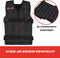 NRG fitness Verstelbaar Gewichtsvest Zwart - Crossfit - Weight Vest - 2 tot 18 kg - Vochtafstotend - Cardio - Zwart