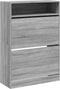 vidaXL-Schoenenkast-met-2-klaplades-80x34x116-cm-grijs-sonoma