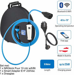 NRGkick Puur, 10 m + Netstekker type E+F & Draagtas