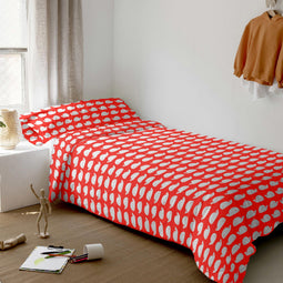 Happy Friday Duvet cover set 2 pieces Wooden puppet 155x220 cm (Single) Multicolor