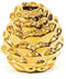 Housevitamin - Dennenappel kandelaar - Goud - Porselein - 9x8.5cm