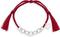 Scmyk BG-267 - Armband - Gevlochten met zilver plated schakelketting - Donker roze