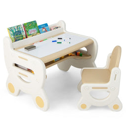 Coast - Kinderset - Tekentafel met verstelbare tafelplaat - Bruin