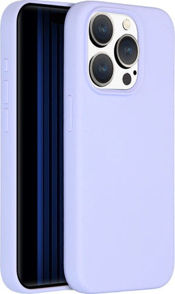 Accezz Liquid Silicone Backcover iPhone 15 Pro - Schokabsorberend - Paars