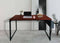 Bureau Stoer - computertafel - laptoptafel - industrieel vintage bruin