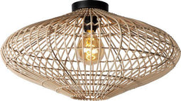 Lucide MAGALI - Plafonnière - Ø 56 cm - 1xE27 - Rotan