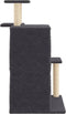 vidaXL - Kattenmeubel - met - sisal - krabpalen - 97 - cm - donkergrijs