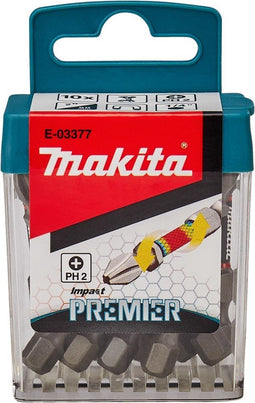 Makita E-03377 - Bitset 10-delig - Kruiskop Phillips PH2-50 met Torsion Control Technology (10 st)