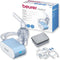 Beurer IH 60 Inhalator Kinderen v.a. 2 jaar/volwassenen - Vernevelaar - Medisch product - Perslucht - Incl. masker kind & masker volwassene - Incl. accessoire-set - Korte inhalatietijd - Klein/licht/stil - Accu - Handig voor op reis - 3 Jaar garantie