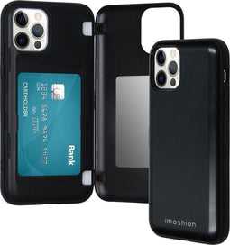 iMoshion Hoesje Geschikt voor iPhone 12 Pro / 12 Hoesje Met Pasjeshouder - iMoshion Backcover met pashouder - Zwart