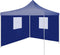 vidaXL - Partytent - met - 2 - zijwanden - inklapbaar - 2x2 - m - staal - blauw