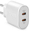 SBS TETRPD20CCW - Oplader - USB/TB Power Delivery max 20W - Wit