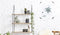 LIFA LIVING Wandrek - Industrieel - 3 planken - Zwart