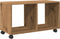 vidaXL - Rolkast - 72x33x42,5 - cm - bewerkt - hout - artisanaal - eikenkleurig