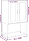 vidaXL - Hoge - kast - 68x39x107 - cm - staal - zwart