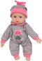 Van Manen Babypop Meisjes 26 Cm Grijs/roze