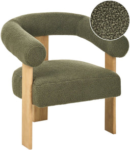 Fauteuil ILBRO Bouclé Groen