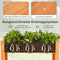 Coast Verhoogde Plantenbak - Houten Moestuinbak - 120 x 60 x 82 cm - Roodbruin