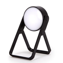Kikkerland Spotlight - Opvouwbare LED Spot Light met Standaard - 15 Lumen - Zwart