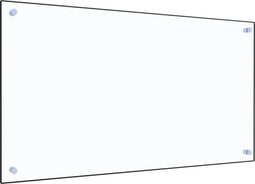 vidaXL - Spatscherm - keuken - 90x50 - cm - gehard - glas - transparant