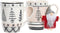 Mok DKD Home Decor Roze Zwart Porselein Bone China (360 ml) (2 Stuks)