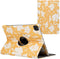 imoshion Tablet Hoes - Geschikt voor iPad Pro 12.9 (2022) / Pro 12.9 (2021) / Pro 12.9 (2020) / Pro 12.9 (2018) - 360° Draaibare Design Bookcase 3 inkepingen - Yellow Flowers