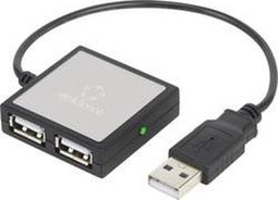 Renkforce USB 2.0-hub 4 poorten Zilver