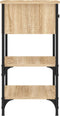 vidaXL - Nachtkastjes - 2 - st - 34x36x70 - cm - bewerkt - hout - sonoma - eikenkleurig